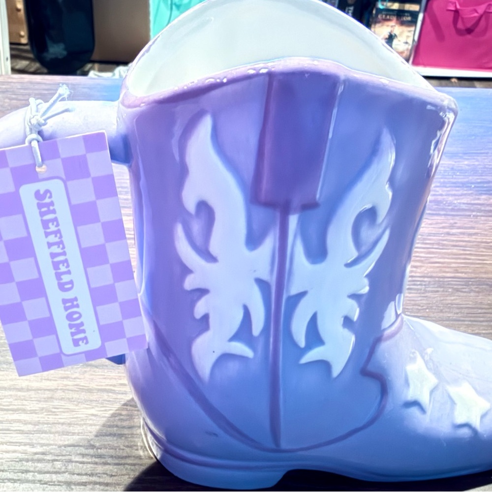 Sheffield Home Lavender Boot Vase